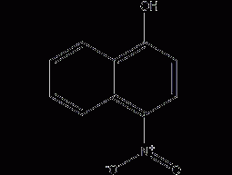 4-nitro-1-naphthol structural formula