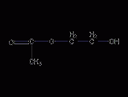 Ethylene glycol monoacetate structural formula