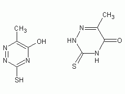 6-aza-2-thiothymine structural formula