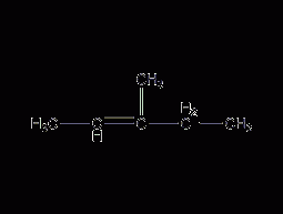 Trans-3-methyl-2-pentene structural formula