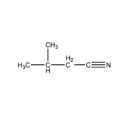 Isovaleronitrile Structural Formula