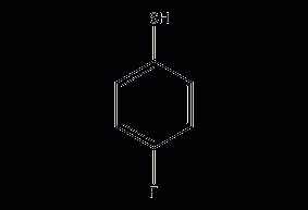 Structural formula of p-fluorothiophenol