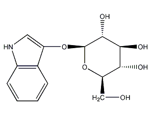 3-indoloxy-β-glucoside structural formula