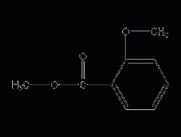 Structural formula of methyl o-anisate