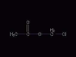 Chloromethyl acetate structural formula