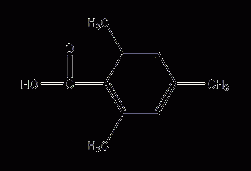 2,4,6-trimethylbenzoic acid structural formula