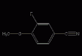 3-fluoro-4-methoxybenzonitrile structural formula