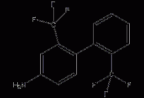 2,2-bis(trichloromethyl)benzidine structural formula