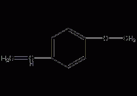 Structural formula of p-methoxystyrene