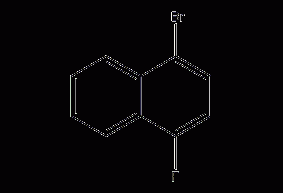 1-bromo-4-fluoronaphthalene structural formula