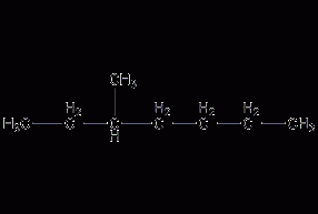 3-Methylheptane Structural Formula