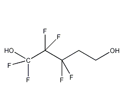 2,2,3,3,4,4-hexafluoro-1,5-pentanediol  Structural formula