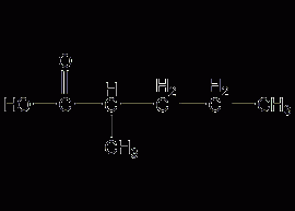 2-methylpentanoic acid structural formula