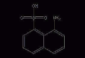 1-Naphthylamine-8-sulfonic acid structural formula