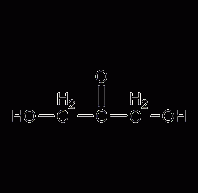 Dihydroxyacetone structural formula