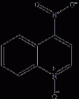 4-nitroquinoline N-oxide structural formula