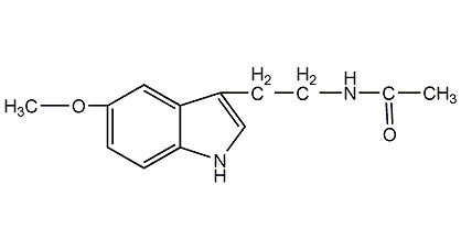 Melatonin structural formula