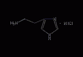 Histamine dihydrochloride structural formula