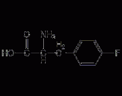 DL-4-fluorophenylalanine structural formula