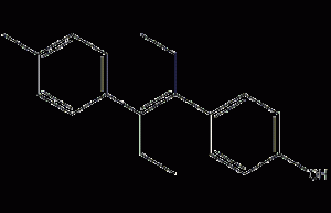 Diethyl diethylstilbestrol structural formula