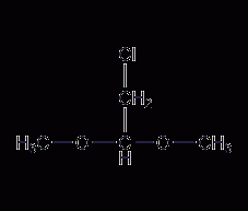 Chloroacetal dimethyl acetal structural formula